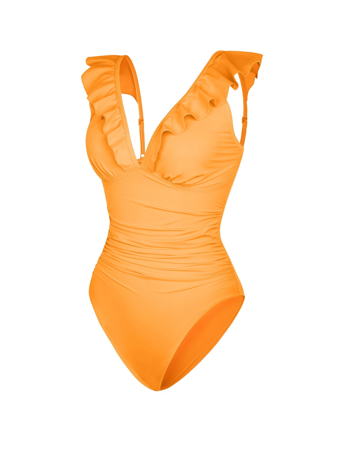 Shapewear Ruffle V-Neck Swimsuit