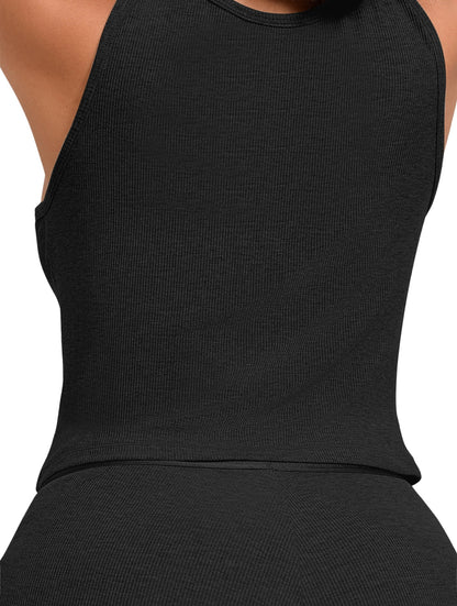 Square Neck Ribbed Tank