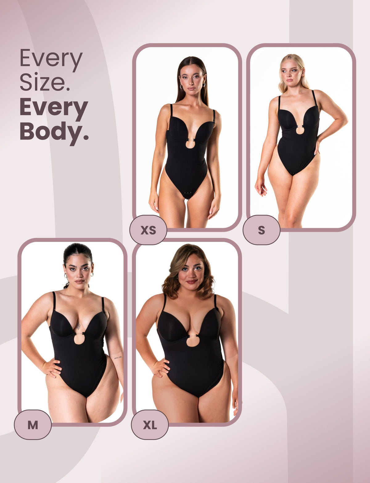 Plunge Shapewear Thong Bodysuit