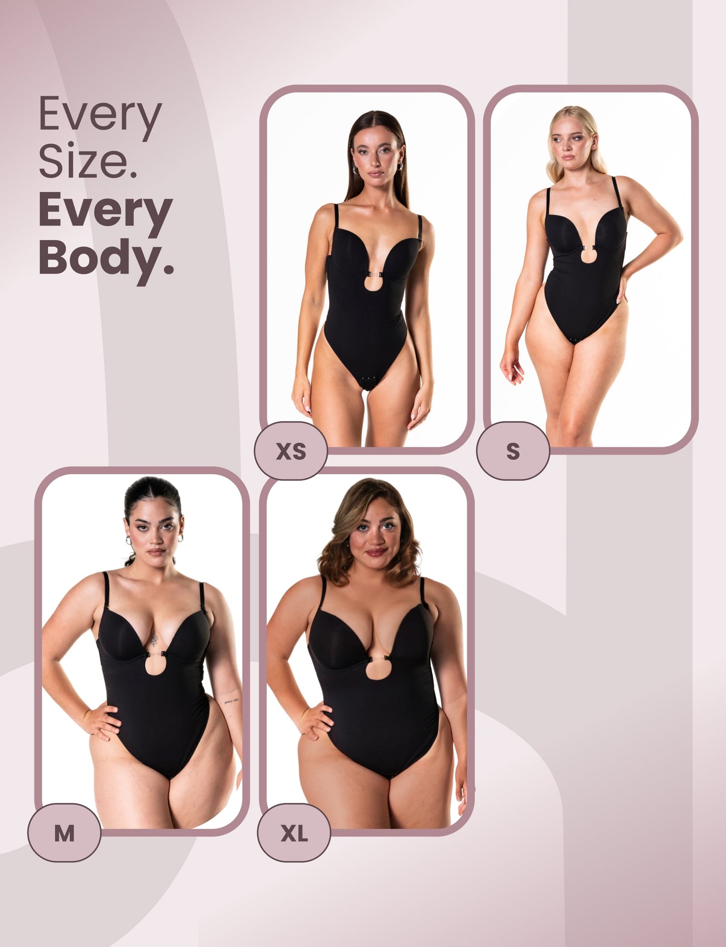 Plunge Shapewear Thong Bodysuit