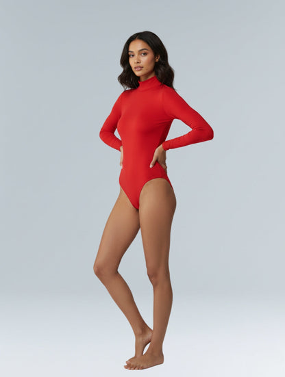 Long Sleeve Turtle Neck Bodysuit