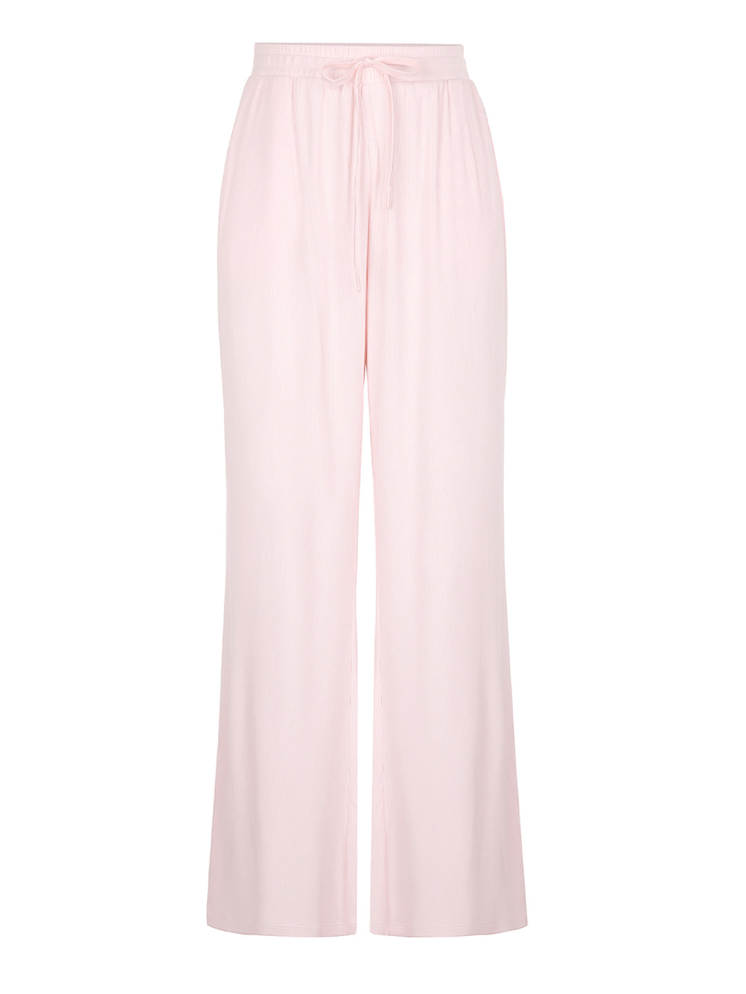 Wide Leg Ribbed Lounge Pants