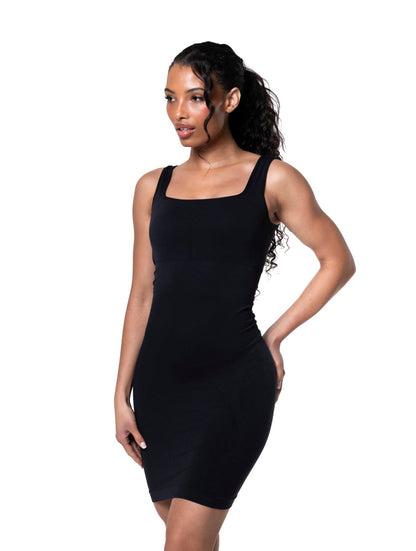 Square Neck Seamless Shapewear Mini Dress