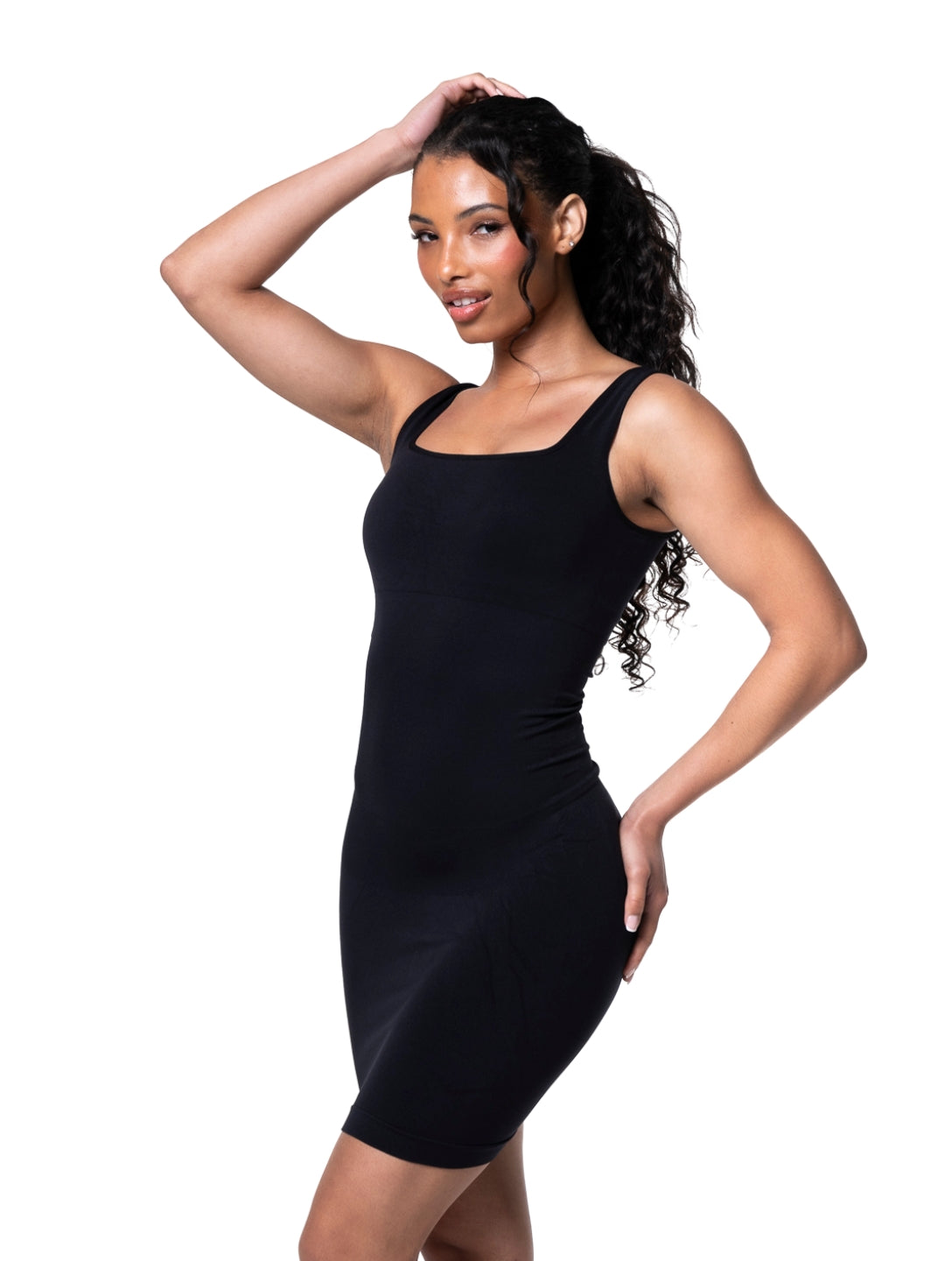 Square Neck Seamless Shapewear Mini Dress